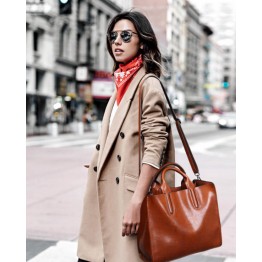 Women’s hot selling leather minimalistic Spanish large multi-color shoulder crossbody bag